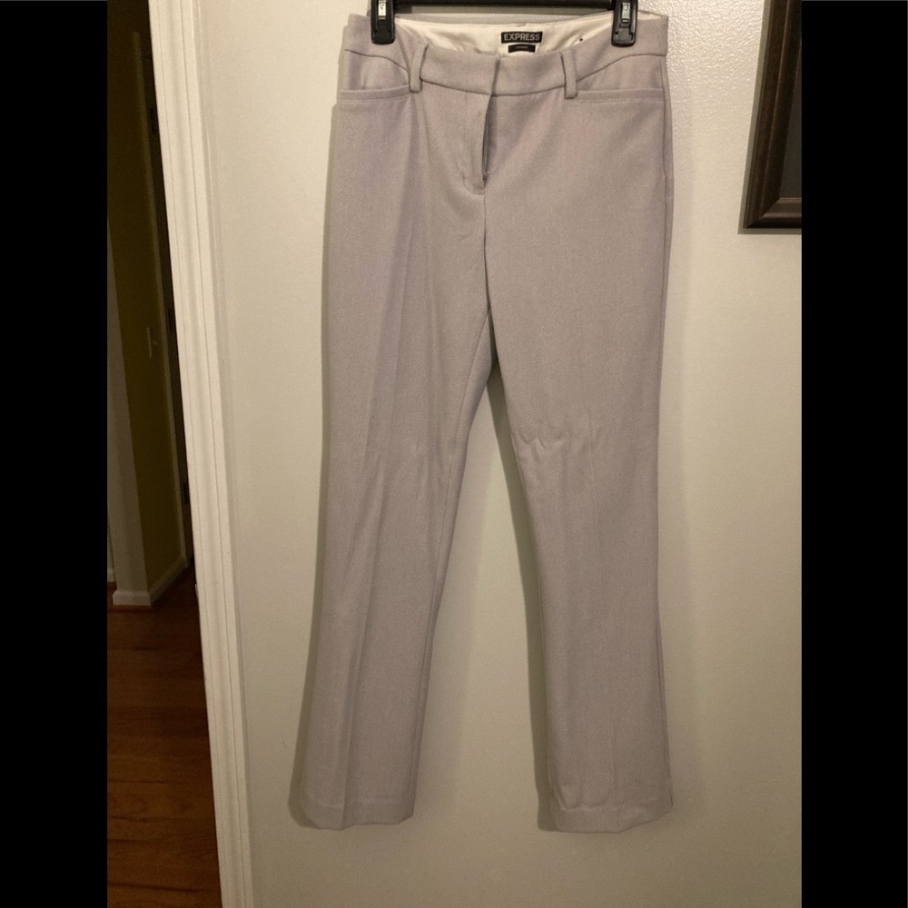 Express Women's Light Gray Boot Cut Dress Pants